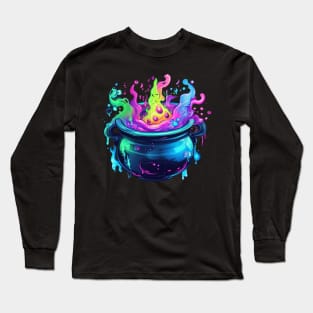 Witches Brew Cauldron Long Sleeve T-Shirt